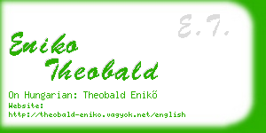 eniko theobald business card